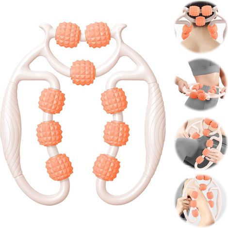 Lntyq Rouleau de Massage Musculaire des Jambes, Rouleau de Massage Anti-Cellulite 360 °, Rouleaus de Massages des Jambes, Rouleaus de Massages 360, Soulage la Fatigue