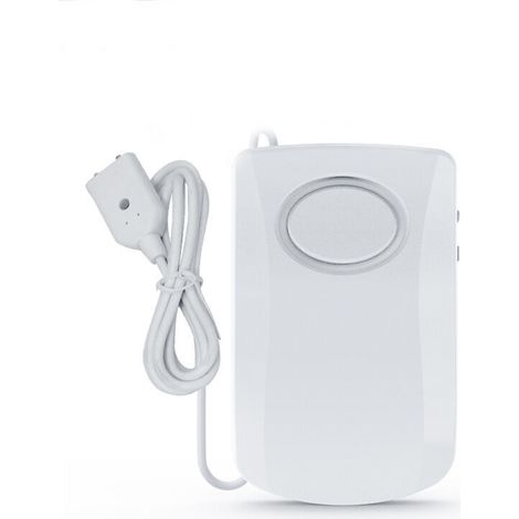 Détecteur de Fuite d'eau, Détecteur Inondation Intelligent 130dB, Détecteur d'eau Capteur d'alarme d'eau sans Fil（1 pcs，blanc）