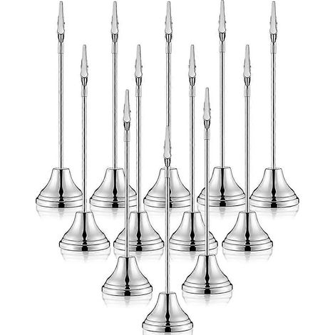 Lot de 12 porte-numéros de table de 22,7 cm avec pince crocodile (1/4)