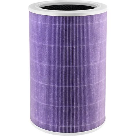 (Version violette) Compatible avec le purificateur d'air Xiaomi 4 Lite. Filtre HEPA avec filtre à charbon actif de rechange. Convient aux purificateurs d'air Mi Mijia. Filtre PM2.5 et aldéhyde. (1/4)