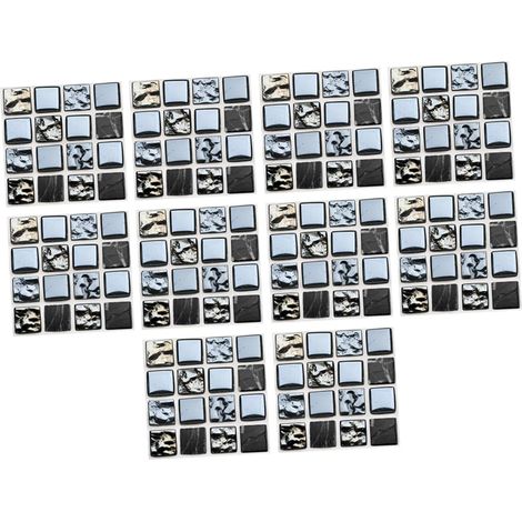 10pièces Carreaux Muraux Autocollants Pour Cuisine Décoration Crédence (1/5)