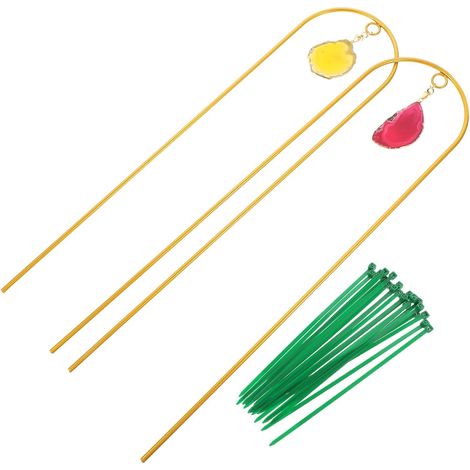 Tuteur métallique pour plantes grimpantes avec pendentif (1/5)