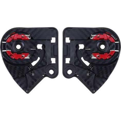 Jeu de plaque base pour visières casque, bouton motocicletas (1/5)