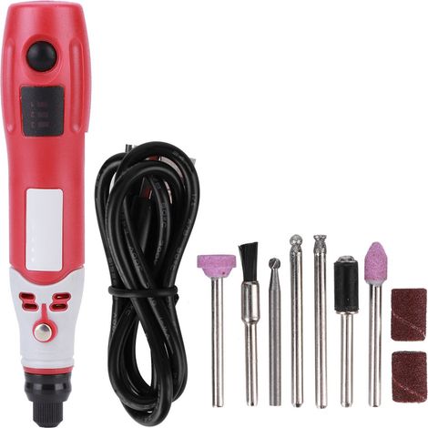 Mini Meuleuse Sans Fil - Vitesse Réglable 3 Niveaux - Kit Polissage 12 Pièces - 15000 Tr/Min (1/5)