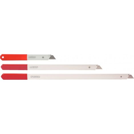 Kstools – Couteau long pour pare-brise 230mm – Lame trapézoïdale – Poignée PVC ergonomique – Inclus 2 lames de rechange (1/4)
