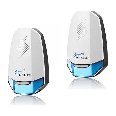 RéPulsif Ultrasons Anti Moustique, Prise Ultrasons Rongeurs Souris Et Rats 2 PACK Appareil Ultrason Electrique Appareil Anti Mouche Bleu LumièRe (1/5)