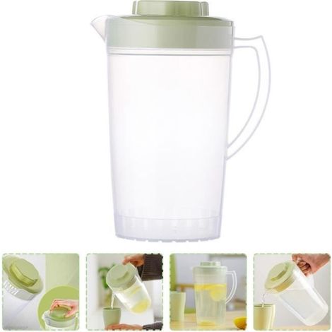 2 pièces carafe 2L pichet à boisson pour thé glacé maison et jus (1/4)