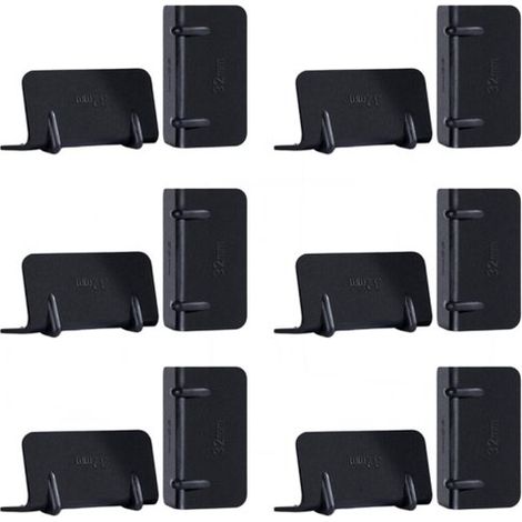 200 protections d'angle en plastique pour sangles - Noires et renforcées - Coins de protection antidérapants avec trous pour cartons de déménagement et meubles - 5,5 cm (1/5)