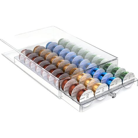 Porta capsule per caffè, capacità 40 capsule, design ad accesso facilitato, per 40 capsule (1/2)