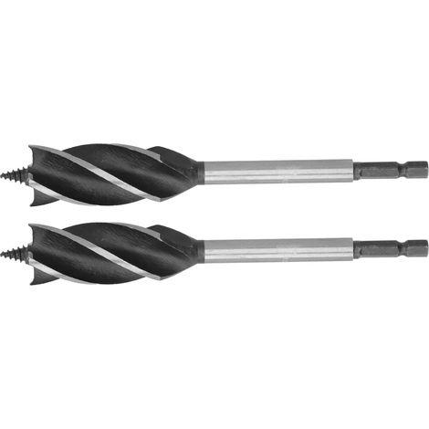 2Pcs Foret à bois et métal, scie cloche 24mm, queue hexagonale 4‑fentes, outil de coupe robuste (1/5)