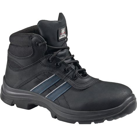 Bottes de sécurité Andy High taille 46 noir/bleu S3 SRC EN20345 Cuir (1/3)