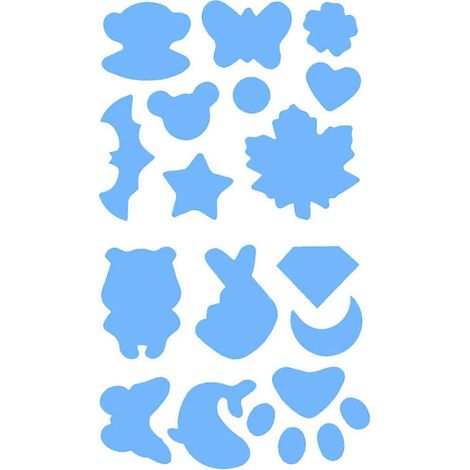 Aufnäher, wasserfest, bügelfrei, aus Polyester, praktischer, farbechter Applikationsaufkleber für Kleidung-Sky Blue