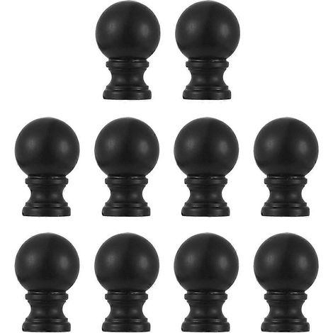 Embouts de lampe de table pour abat-jour, 10 pièces, noirs (1/5)
