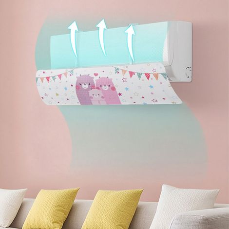 Protecteur Anti-Vent pour Climatiseur avec Motif Ours, Déflecteur et Écran de Protection pour Usage Domestique (1/5)