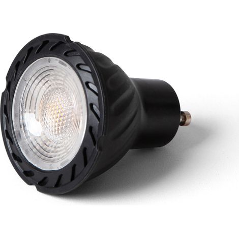 Ampoule GU10 LED 5W 3000K 38° noire