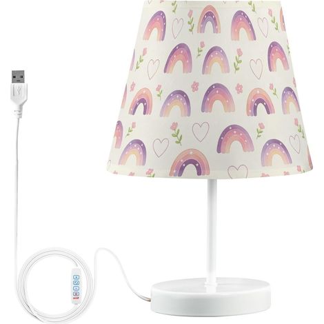 Veilleuse mignonne arc-en-ciel LED 3 couleurs lampe (1/5)