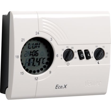 Cronotermostato Digitale a Batteria Programmazione Giornaliera Vemer VN161600 Eco.X-D (1/2)