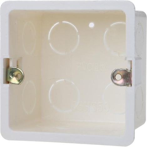 Boîte de jonction murale en PVC 80x80 pour interrupteur, socle de prise, boîte inférieure, accessoires pour boîtes électriques (1/5)