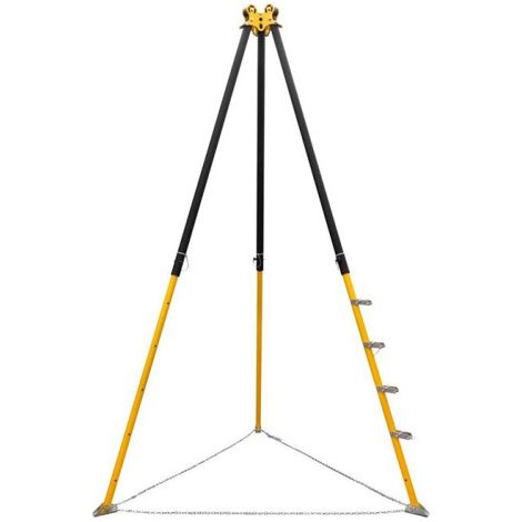 Trípode de aluminio MAX para 3 usuarios rescate y seguridad SAFETOP