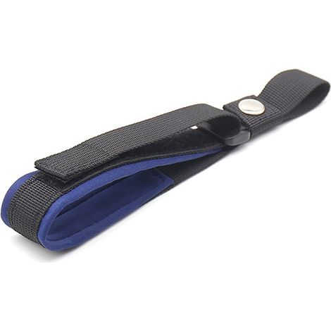 Laisse rétractable pour animaux de compagnie avec dragonne pour des promenades sûres et confortables avec votre chien. Bleu (1/3)