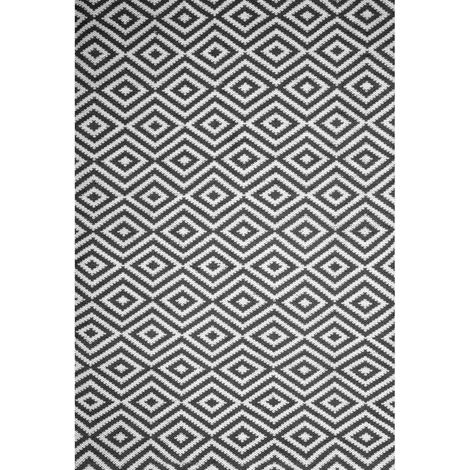 PROLOISIRS Tapis d'extérieur polyethylene 120x170 - elvig gris