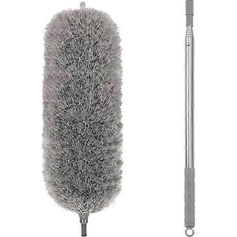 Plumeau en microfibre extensible avec manche extra long et tête flexible pour le nettoyage des plafonds et des fenêtres. (1/5)