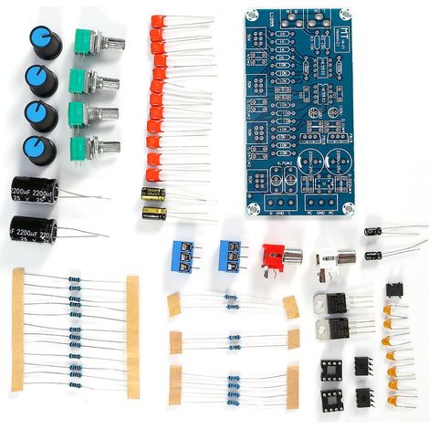 Scheda amplificatore NE5532 Preamplificatore stereo Controllo del volume con controllo dei toni alti, medi e bassi Kit elettronico fai da te (1/5)