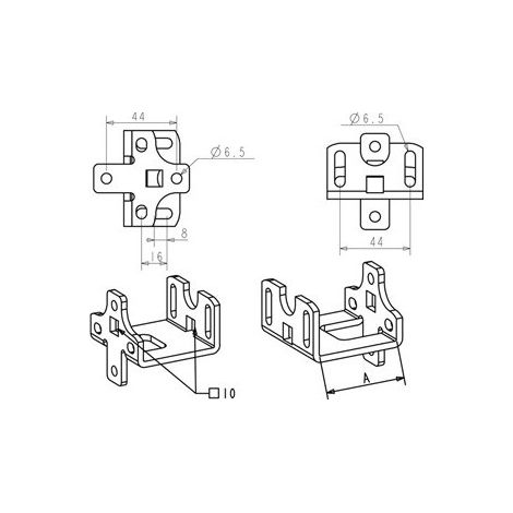 ZURFLUH-FELLER Support De Coussinet Deporte 60mm