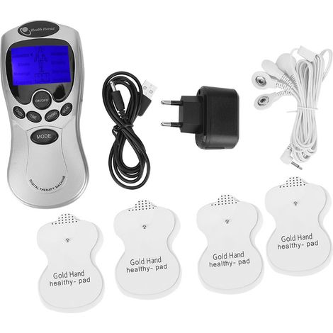 Appareil de massage corporel à impulsions numériques avec stimulateur musculaire et écran LCD rétroéclairé (UE 220 V) (1/5)