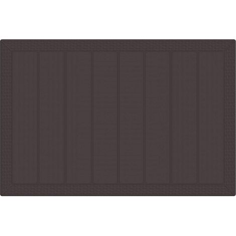 Maison Exclusive - Set da Pranzo per Giardino 7 pcs Marrone Rattan Polt