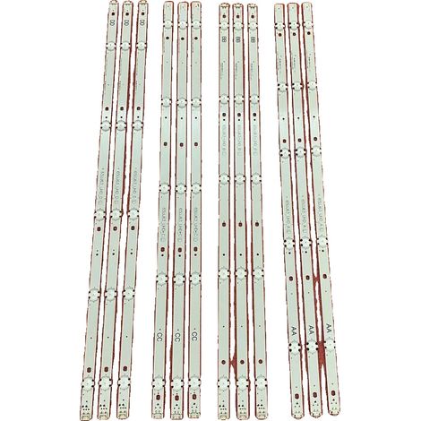 Bandeau LED, Longueur 1330 mm, Matériau en Aluminium, 10 LEDs (3V) par Section, Compatible avec Plusieurs Modèles LG, Testé en Qualité (1/5)