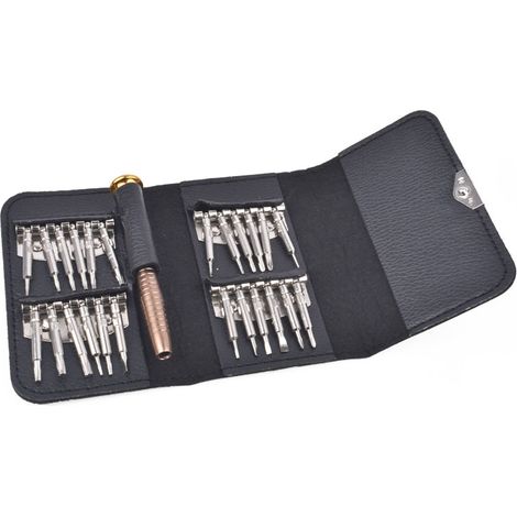 Tournevis de Précision Mini, Kit de Tournevis 25 pièces Outils de Réparation pour Portable, Laptop, Montre, Jouets (1/5)