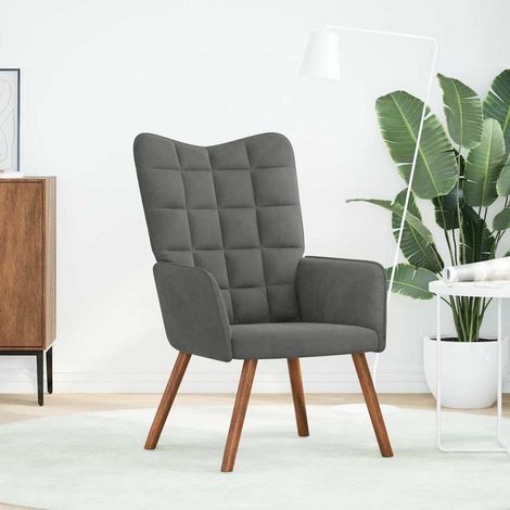 Maison Exclusive - Relaxsessel Dunkelgrau Samt (1/5)