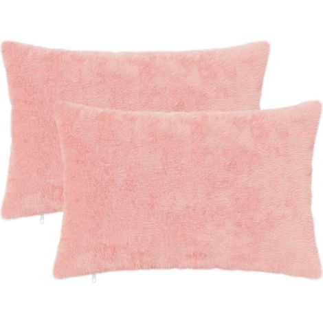 Housse de coussin 2 pc HEERLEN Rose 50 x 75 cm