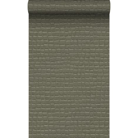 papier peint peau de crocodile taupe  - Origin Wallcoverings (1/5)