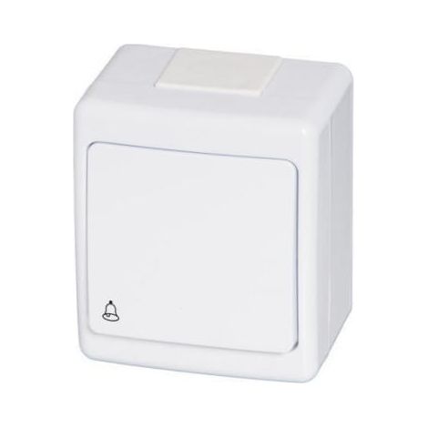 Beta Interruttore/campanello momentaneo singolo IP44 bianco D.3110WD