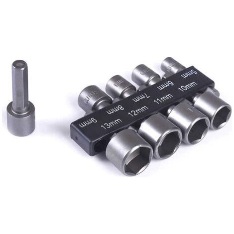 9pcs 5-13mm Socket Drill Bit Set, Bit Socket Set, for 1/4" Hex Shank Drill, Electric Screwdrivers and Drills, Cordless Screwdriver (1/5)