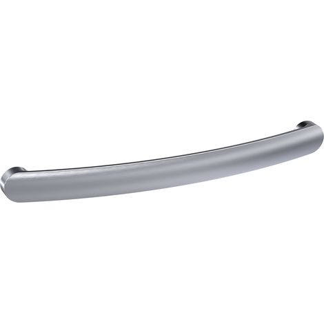 Furniture Handle Round D Shape Handle, 210mm (192mm Centres) - Satin Nickel