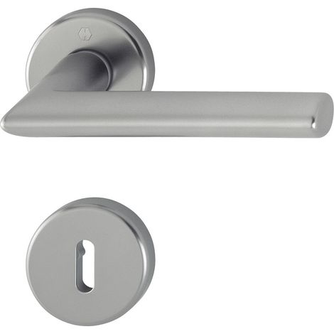 HOPPE Aluminium-Rosetten-Türgriff-Garnitur Stockholm GRT-SST/F9/8/OB/37-42 - 2782982