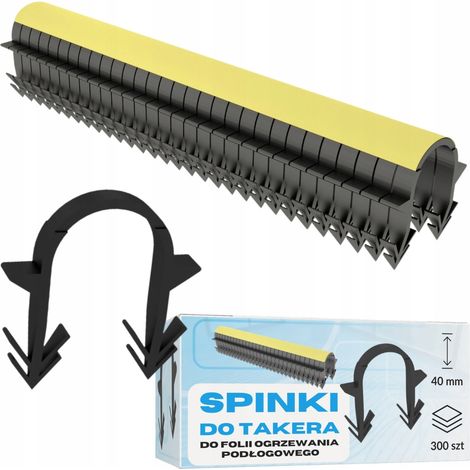 Clips pour chauffage par le sol Takera Clips 300 pièces 40 mm Clips pour chauffage par le sol en aluminium
