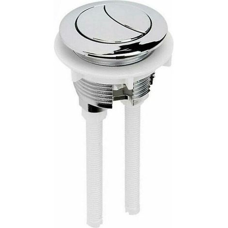 Meccanismo di scarico WC Set di 1 pulsanti universali per serbatoio dell'acqua del WC - 38 mm - Pulsante a scomparsa - Pulsante di scarico standard