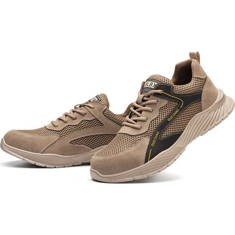 Hommes bottes hommes chaussures bottes de sécurité hommes travail chaussures de sécurité Anti-crevaison travail baskets mâle indestructible chaussures de travail-43 (1/5)