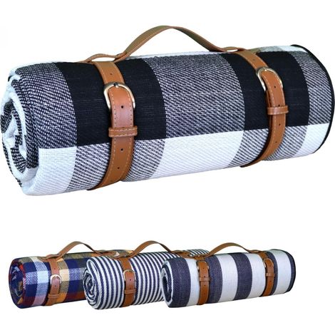 Couverture de Pique-Nique, Tapis, Nappe imperméable - 200 x 200 cm (1/5)