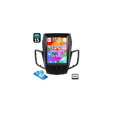 Autoradio Android 15 32/64Go pour Ford Fiesta (2009-2014) - Apple CarPlay, DAB+ en Option, GPS, Wi-Fi, Commande au Volant - 2+32G (1/5)