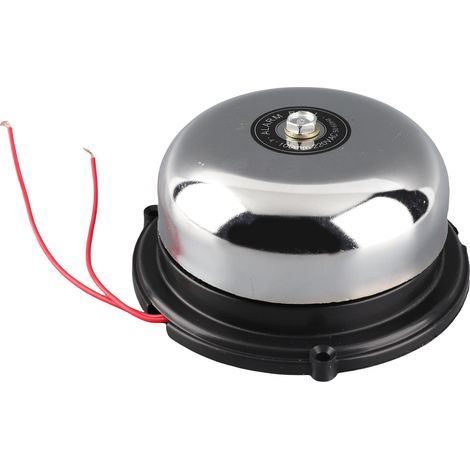 Elektrische Schulglocke aus Edelstahl, 220 V, 100 mm/4 Zoll, 10 W, für den Innenbereich, geeignet für Feueralarm, Mehrzweck-Glocke, laute Glocke (1/5)