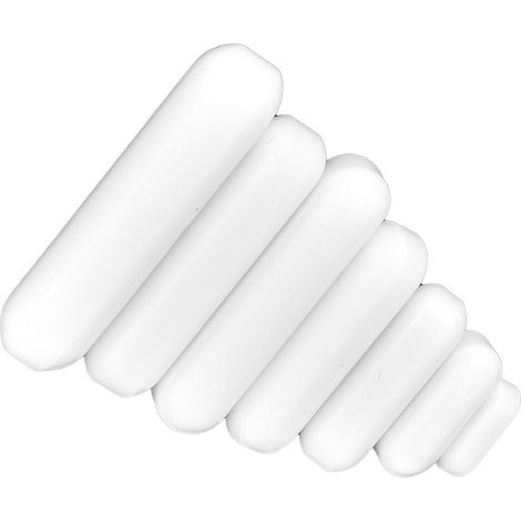 Ensembles Barre D'agitation Contenant Conteneur Turbine Bande Magnétique Balayeuse Magnétique Barreau Magnétique Tige De Mélangeur Blanche Matériau Ptfe Réutilisable 7 Pièces (1/5)