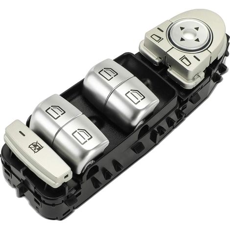 Alzacristallo elettrico, in materiale plastico, compatibile con veicoli a 4 porte, adatto per Mercedes-Benz W205, installazione lato guidatore, regolazione elettrica dello specchietto retrovisore. (1/5)