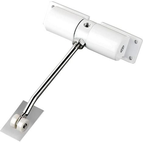 Ferme-Porte Automatique Réglable en Alliage de Zinc - Blanc, Pour Usage Domestique ou Commercial (1/5)