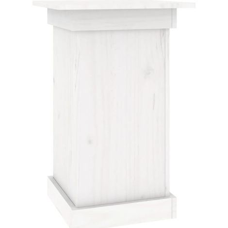 Maison Exclusive - Blumenständer Weiß 40x40x60 cm Massivholz Kief