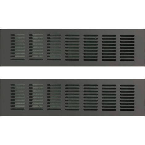 Grille de Ventilation Rectangulaire, Grille D'aération Rectangulaire, Grille D'aération, Grille Ventilation Rectangulaire, Grille d Aeration Rectangulaire pour une Ventilation Idéale 80 × 300mm 2PCS (1/5)